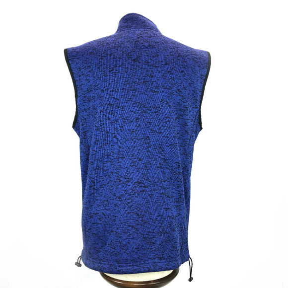 Ocean & Coast Blue Black Fleece Lined Zip Vest L - Picture 2 of 6